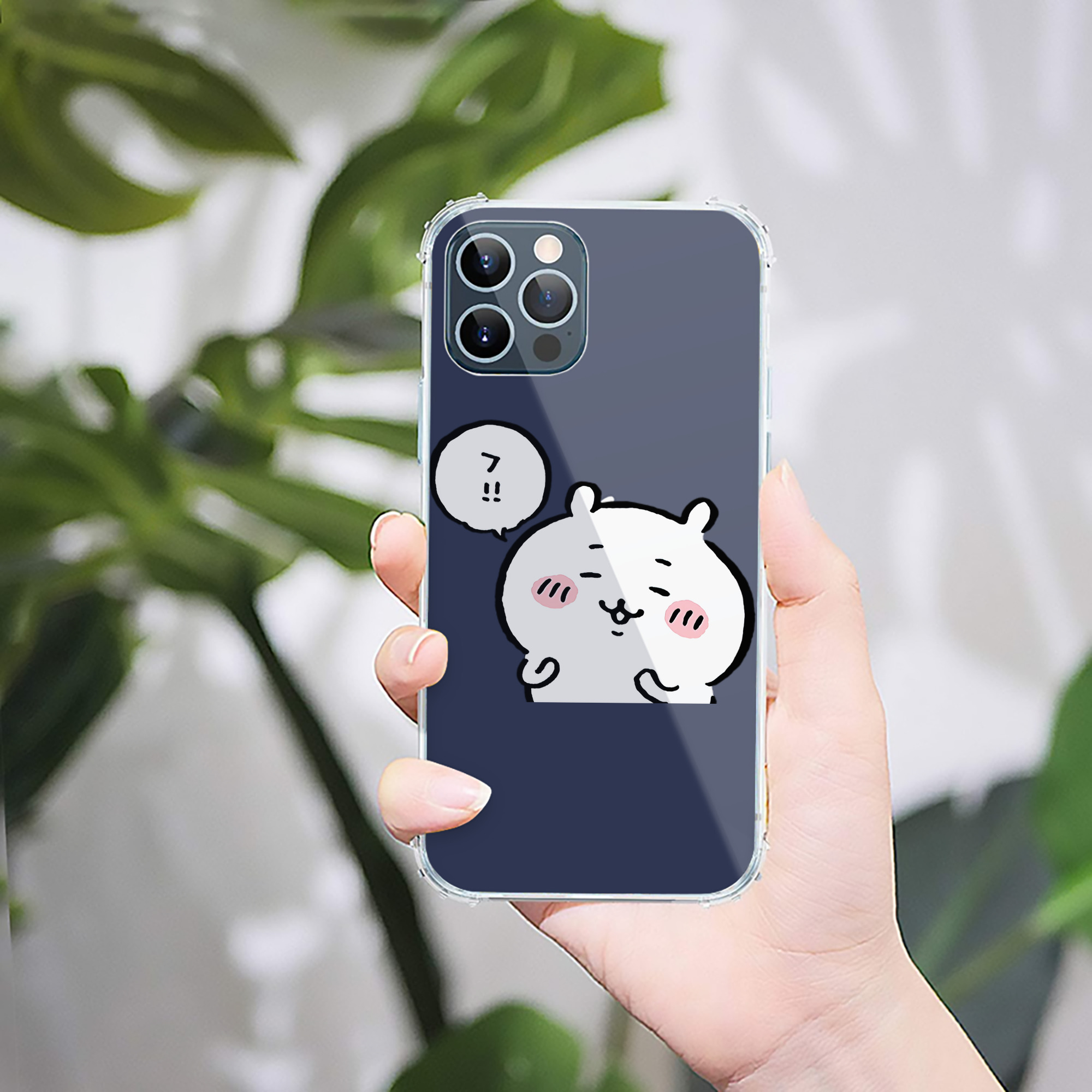 （画像用） ちいかわ ちいかわ Chii-kawa chiikawa 【iPhone 12シリーズ対応】透明スマホケース（クリアソフトケース）